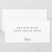 Remerciements COMMANDE D'IMPRESSION Carte panoramique de 8 x 4 p (Devant / Derrière)