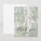 REMERCIEMENTS CONCEPTION PERSONNALISABLE DE L'ARBRE EN CARTE DE  (Devant / Derrière)