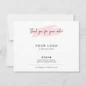 Remerciements Conseils de sécurité de la carte de soins de cire  (Dos)