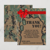 Remerciements COPIE Unifo de DIGITAL marine du carte de (Devant / Derrière)