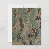 Remerciements COPIE Unifo de DIGITAL marine du carte de (Dos)