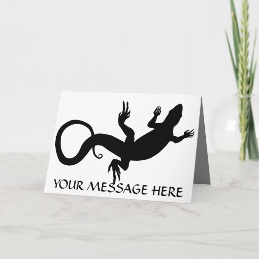 Remerciements Coutume de carte de voeux de blanc d'art de (Devant)