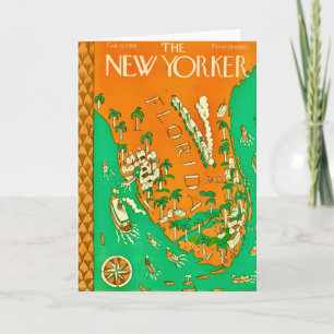 Remerciements Couverture du New Yorker Février 1926 Carte de Not