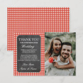 Remerciements Craie rustique de contrôle de carte de (Devant / Derrière)