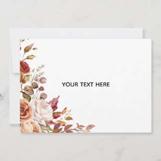 Remerciements Créez votre propre carte de remerciement florale à