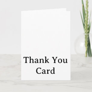 Remerciements créez votre propre carte de remerciement simple 5"