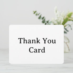 Remerciements créez votre propre carte de remerciement simple 5"