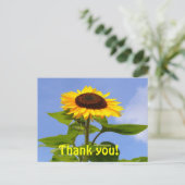 REMERCIEMENTS DE SUNFLOWER ~ Carte postale (Debout devant)