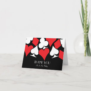 Remerciements Destin Las Vegas épousant la carte de note de