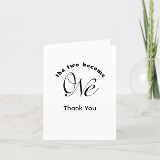 Remerciements Deux minimalistes deviennent un Carte de remerciem