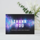 Remerciements DJ Techno Dance Party Bar Mitzvah Carte de remerci (Debout devant)