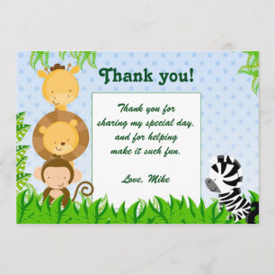 Remerciements Douche de bébé d'anniversaire de carte de