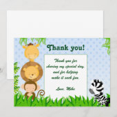 Remerciements Douche de bébé d'anniversaire de carte de (Devant / Derrière)