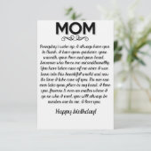 Remerciements drôle de carte d'anniversaire pour maman (Debout devant)