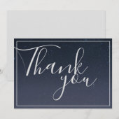 Remerciements Écrit dans les étoiles Starry Night Carte de remer (Devant / Derrière)