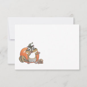 Remerciements Écureuil de Chipmunk Toute occasion Carte à billet