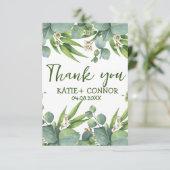 Remerciements Elégant Eucalyptus verdure Favoriser la Carte de r (Debout devant)