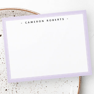 Remerciements Elégante carte de nom personnalisée couleur violet
