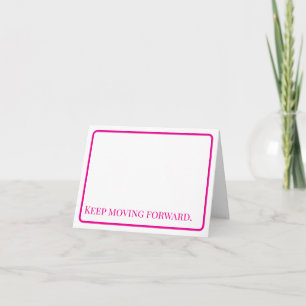 Remerciements Encouragement : Carte de Motivation pour Aller de