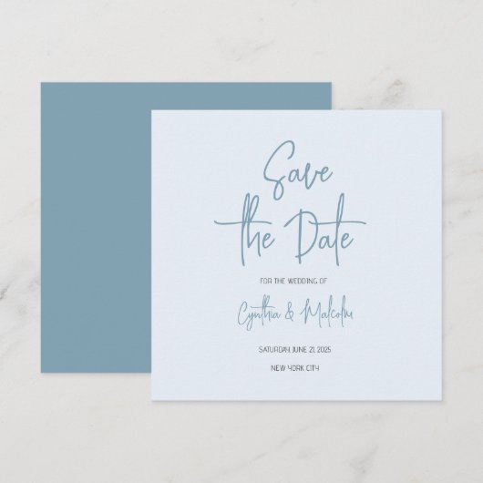 Remerciements Enregistrer la carte de date (Devant / Derrière)