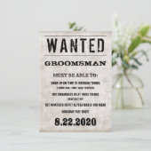 Remerciements Épouser la carte nuptiale de proposition de (Debout devant)