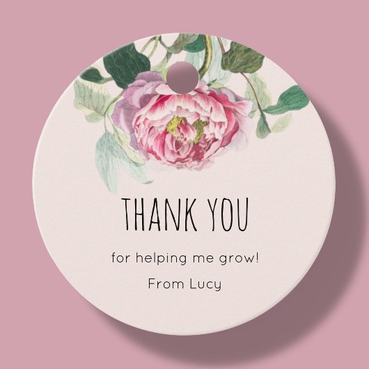 Remerciements | Étiquettes Cadeau enseignant