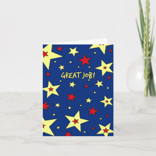 Remerciements Étoiles Appréciation des employés Grande carte de 
