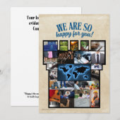 Remerciements Félicitations à JW sur la carte d'acceptation de B (Devant / Derrière)