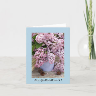 Remerciements Félicitations Carte de voeux pliée