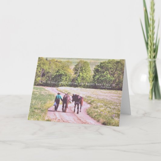 Remerciements FIN DE LA JOURNÉE Carte de voeux (Devant)