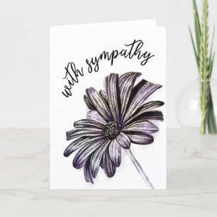 Remerciements Fleurs Avec Carte De Sympathie
