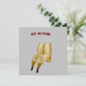 Remerciements Funny BANNIVERSAIRE ou carte de retraite BANANA RE (Debout devant)