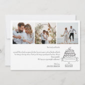 Remerciements Gâteau gribouillé carte de remerciement de mariage (Dos)