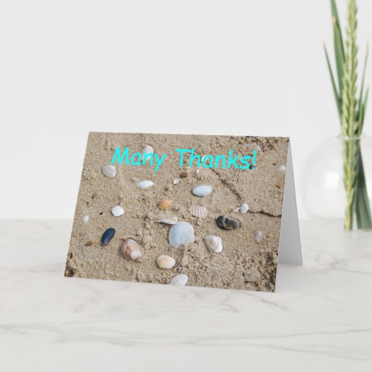 Remerciements Générosité - carte de remerciement (Devant)