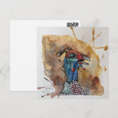 Remerciements Giggling Guinée Fowl carte pour notes de style car (Devant / Derrière)