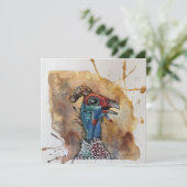 Remerciements Giggling Guinée Fowl carte pour notes de style car (Debout devant)