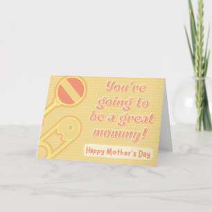 Remerciements Grande carte de fête des mères pour maman-to-be
