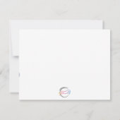 Remerciements Grande carte de note de cheval de peu de filet de (Dos)