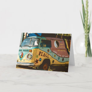 Remerciements HIPPIE VAN FUNNY ACCUEILLE LA CARTE DE voeux D'ANN