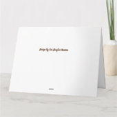 Remerciements 'Hiver' - Carte de voeux (Dos)