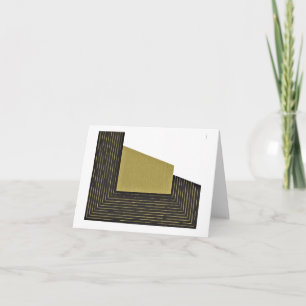 Remerciements Impression Abstraite dans Moss et Black Carte de r