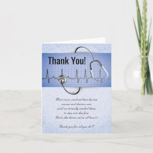 Remerciements Infirmière Médecin Médicale Soins Covid Carte de r