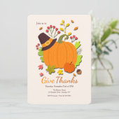 Remerciements Invitation au dîner de Thanksgiving (Debout devant)