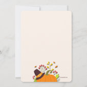 Remerciements Invitation au dîner de Thanksgiving (Dos)