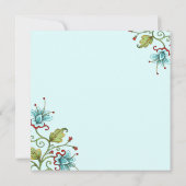 Remerciements - Invitation ou carte plat (Dos)