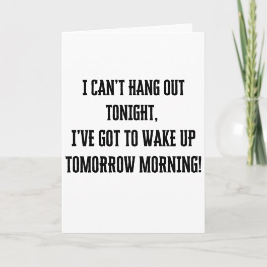 Remerciements Je ne peux pas attendre la carte de voeux ce soir (Devant)