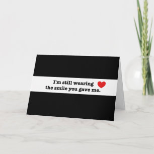 Remerciements Je porte toujours une carte de sourire