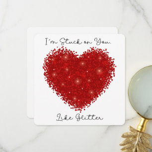 Remerciements Je suis coincé avec toi - Carte de la Saint-Valent