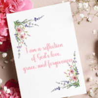 Je suis un reflet de la carte d'affection de Dieu