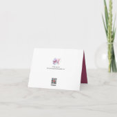 Remerciements Je volerai vers Away(4) Carte de note pliée (Dos)